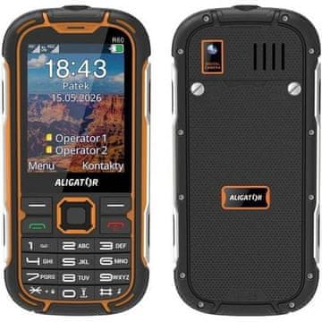 Aligator Mobilni telefon R60 eXtremo Black Orange