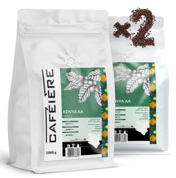 shumee Kavna zrna Kenija AA 1kg x2 Sveže pražena Arabica 100% kavna