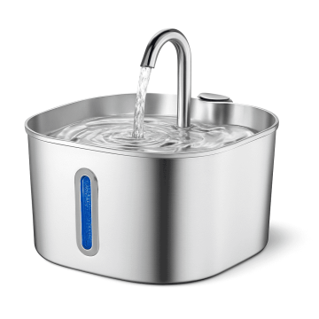 KJB Avtomatska pitna fontana za mačke iz nerjavnega jekla, 2,2 l Fontana 2,2 l