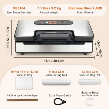 KJB Vakuumski aparat z dvema črpalkama, 90 kPa in močjo 130 W 130 W