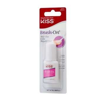 KISS Hitro sušeče se lepilo za nohte s čopičem za nanašanje Brush-On (lepilo za nohte) 5 g