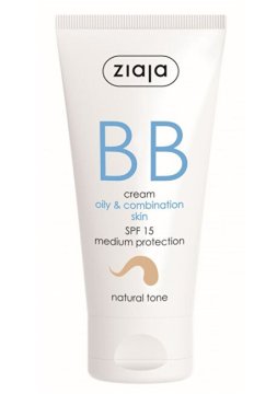 Ziaja BB krema za mastno, mešano kožo naravna SPF15 50 ml
