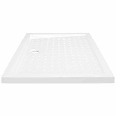 Vidaxl Tuš kad s pikami bela 90x70x4 cm ABS