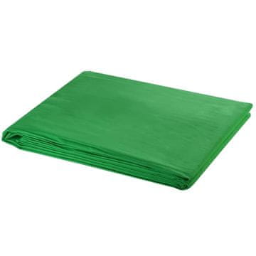Vidaxl Ozadje iz bombaža brez stojala zeleno 600 x 300 cm Chroma Key