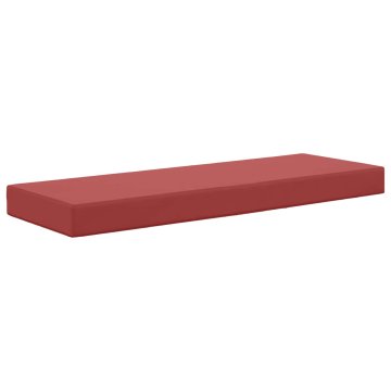 Vidaxl Zunanja sedežna blazina vinsko rdeča 111,5 x 40 x 8 cm