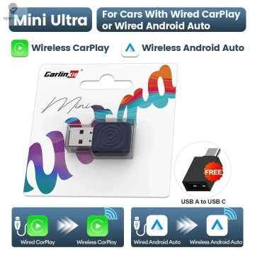 KJB Brezžični adapter CarPlay in Android Auto 5.0 Mini Ultra Mini Ultra