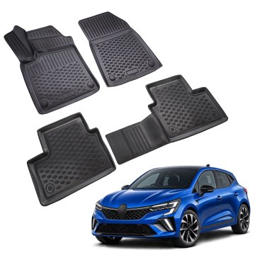 J&J Automotive Gumijaste preproge z dvignjenim robom za Renault Clio 6 Htb 2026-nad 4kosi