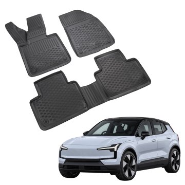 J&J Automotive Gumijaste preproge z dvignjenim robom za Volvo EX30 2023-nad 3kosi
