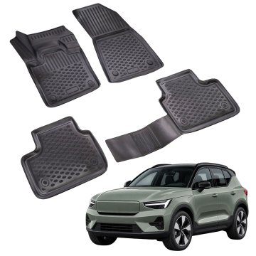 J&J Automotive Gumijaste preproge z dvignjenim robom za Volvo EX40 2024-nad 4kosi