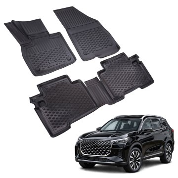 J&J Automotive Gumijaste preproge z dvignjenim robom za Chery Tiggo 8 2025-nad 4kosi