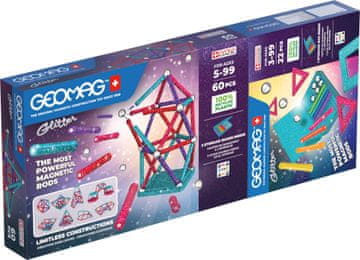 Geomag Magnetni gradbeni komplet bleščeče plošče 82 kosov