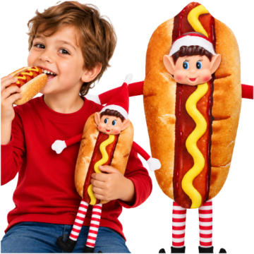 Korbi Hot dog kostum za figurico nagajivega škrata