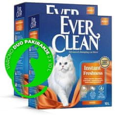 Ever Clean INSTANT FRESHNESS pesek za mačke - varčno pakiranje 2 x 10 L