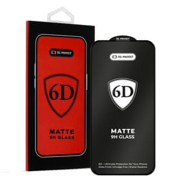 MG Full Glue 6D matirano zaščitno steklo za iPhone 18 Pro Max, črno