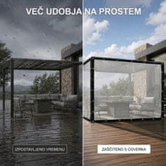 HOME & MARKER® Zaščitno pokrivalo za teraso, odporno na veter in dež | COVERKA 2x3m