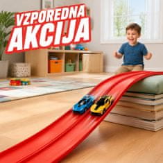 JOJOY® Steza za avtomobilčke, Dirkalna proga, Avtomobilska proga, Hitrostna steza (4 m) | TURBORACE