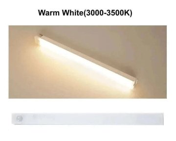 KJB Polnilna LED svetilka s PIR senzorjem gibanja Topla bela, 10 cm