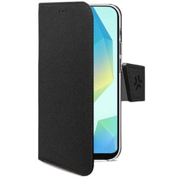 Celly Denarnica Celly Wally za Samsung Galaxy A18 in A17, črna, umetno usnje