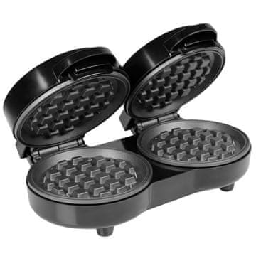 Tristar Mini belgijski aparat za vaflje 1100 W za 2 vaflja hkrati, nelepljiv, brez PFAS