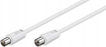 MicroConnect Koaksialni kabel MF 5 m, bel, 75 ohmov