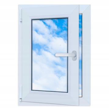 PVC okno belo 50x70 LEVO, novo 500x700 mm vrtljivo-nagibno RU dvojno zasteklitev