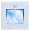 Belo PVC okno, nagibno, 50x50, novo, 500x500, dvojna zasteklitev, nagibno, zgornje