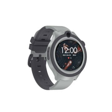 BE Pametna ura Linko2 4G LTE GPS LBS za otroke, merilnik srčnega utripa, termometer, siva