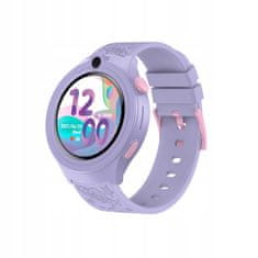 BE Pametna ura Moki za otroke 1,32 palca 360x360 4G LTE GPS LBS vijolična