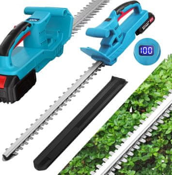AKUMULATORSKI ŠKARJI ZA ŽIVO MEJO ZA REZANJE, OBREZOVANJE GRMI, VEJ 52 CM