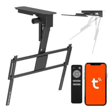 Maclean ELECTRIC NOSILEC ZA TV, STROPNI, NOSILEC TUYA, MAKS. VESA 800X400, ZA TV 43-86", MAKS. 55 KG MC-176 T