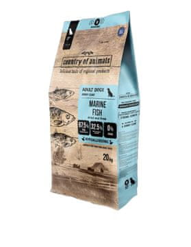 Country of Animals suha hrana za pse morske ribe 20 kg
