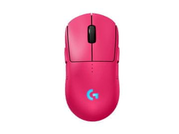 shumee LOGI G PRO 2 LIGHTSPEED gaming brezžična miška (HERO 2 senzor, simetrična, roza) 910-007309