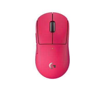 shumee LOGI G PRO X SUPERLIGHT 2c Compact Lightspeed kompaktna gaming brezžična miška (HERO 2 senzor, 44000 DPI, roza) 910-007545