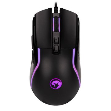 Marvo M292BK Capo 20 žična gaming miška (7 gumbov, 7-barvna LED osvetlitev, pleteni kabel, črna)