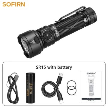 KJB Polnilna LED ročna svetilka do 4500 lm, USB-C, baterija 21700 6000–6500 K