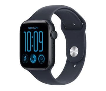 slomart Apple Watch SE 3 GPS, 44 mm ohišje, športni pas Midnight, polnoč
