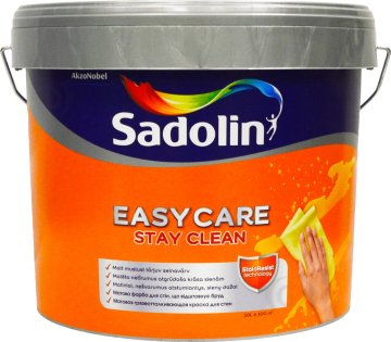 EasyCare barva za stene in strope, odporna proti umazaniji, mat, bela, BW, 10 l (5270879)