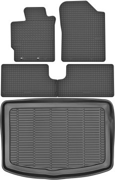 Toyota Yaris III Hatchback od 2012-2019 KOMPLET - gumijaste avtotesnine + zaščitna preproga za prtljažnik