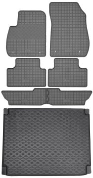 Opel Zafira C VAN od 01.2012-07.2019 KOMPLET - gumijaste avtotepi + zaščitna preproga za prtljažnik