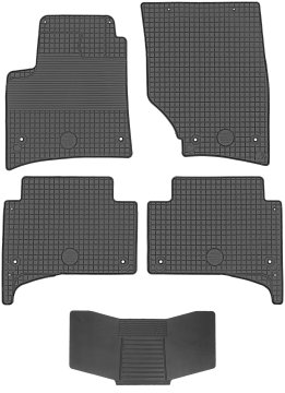 DOMA 212746 tepihe + ZAŠČITA 251992 - Porsche Cayenne I 2002-2010 / VW Touareg I 2002-2010 VOLANSKA ZAKLEPNA VRATA, VGRAJENA AV spredaj in zadaj