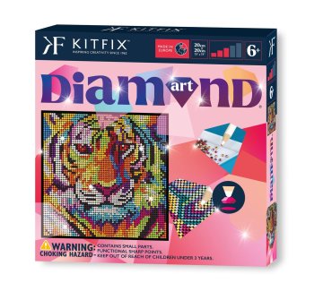 Northix Kitfix Diy Set Diamond Art Tiger