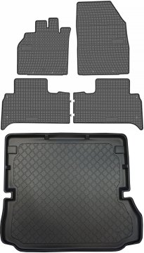 Renault Grand Scenic III enoprostorec od 04.2009-11.2016 KOMPLET - gumijaste avtotesnine + zaščitna preproga za prtljažnik