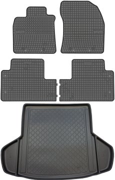 Toyota Avensis III Kombi od 01.2009-08.2018 KOMPLET - gumijaste avtotepi + zaščitna preproga za prtljažnik