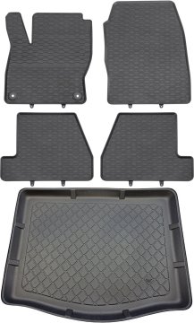 Ford Focus III Hatchback od 03.2011-08.2018 KOMPLET - gumijaste avtotesnine + zaščitna preproga za prtljažnik
