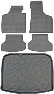 Audi A3 8P Hatchback (3-vratni) od 05.2003-07.2012 KOMPLET - gumijaste avtotesnine + zaščitna preproga za prtljažnik