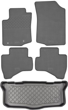 Citroen C1 Hatchback (5-vratni) od 07.2014 KOMPLET - gumijaste avtotesnine + zaščitna preproga za prtljažnik