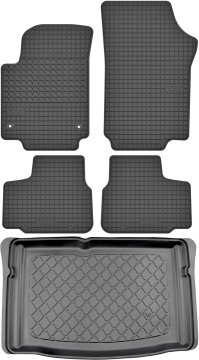 Seat Mii Hatchback od 12.2011-2019 KOMPLET - gumijaste avtotesnine + zaščitna preproga za prtljažnik