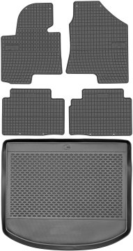Kia Sportage III SUV od 2010-2016 KOMPLET - gumijaste avtotesnine + zaščitna preproga za prtljažnik