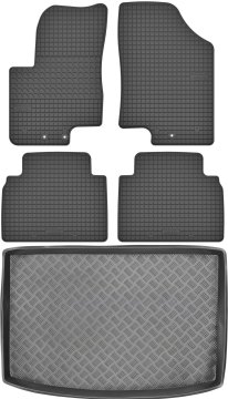 Hyundai ix20 Minivan od 2010-2018 KOMPLET - gumijaste avtotesnine + zaščitna preproga za prtljažnik