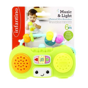 Northix Infantino Interaktivna igrača Mini Boombox